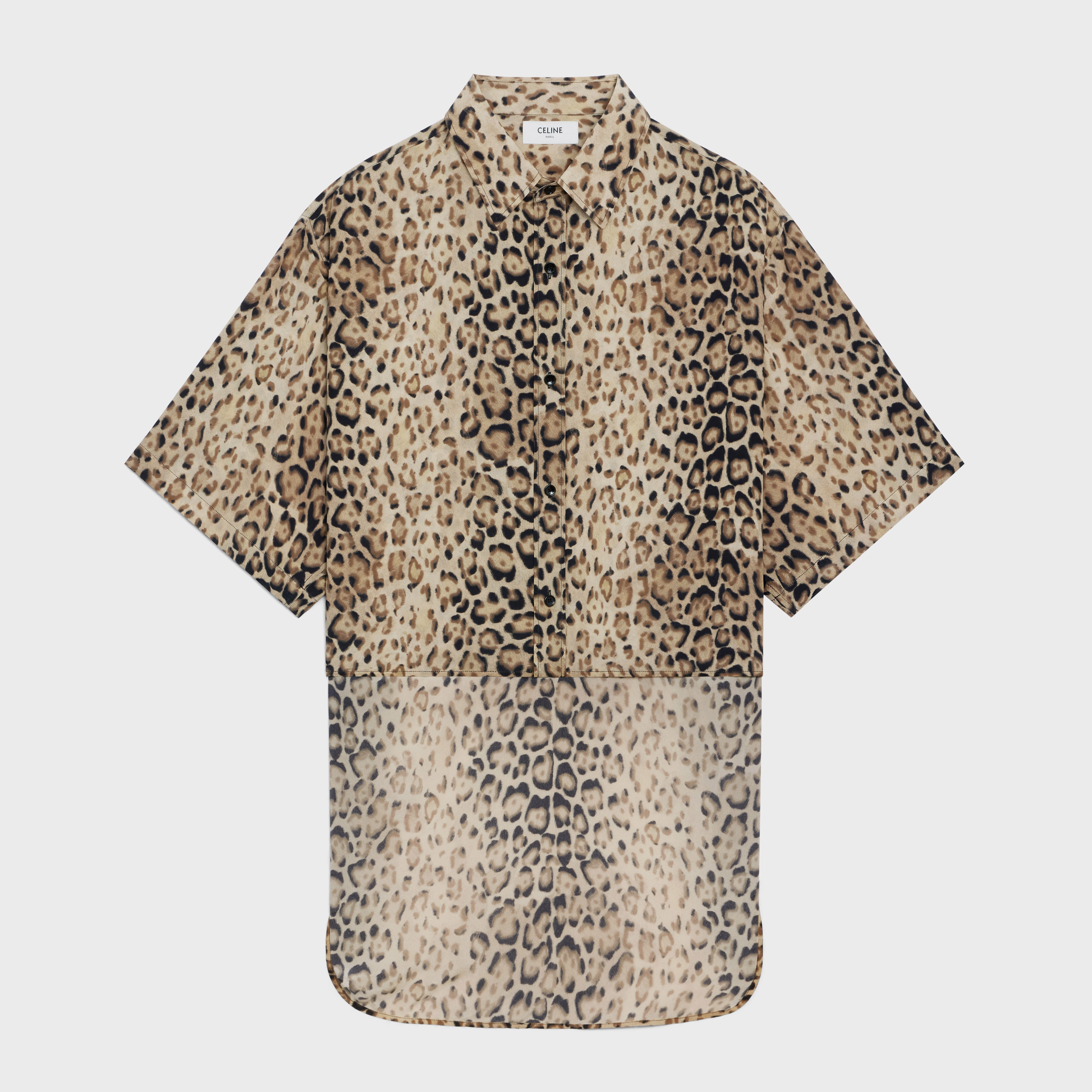 CELINE TAILCOAT SHIRT IN CRÊPE DE CHINE | REVERSIBLE