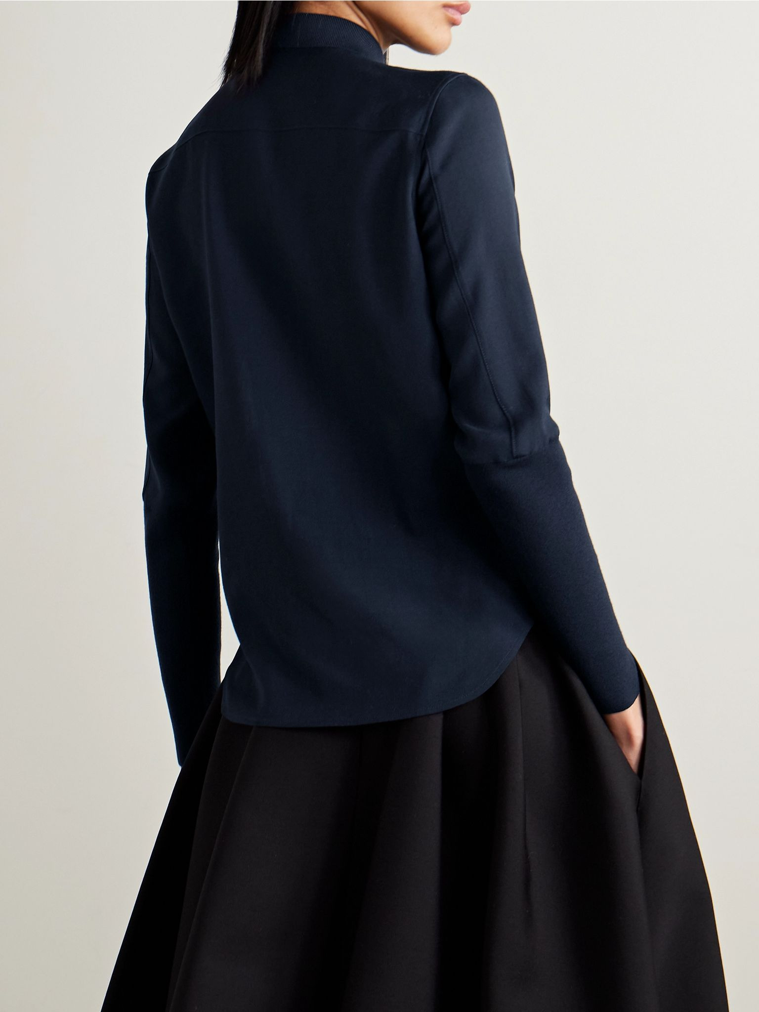 Leela wool shirt Navy - 3