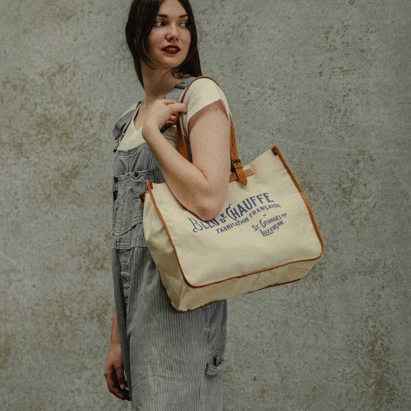 BAZAR TOTE BAG - DARK KHAKI STONEWASHED 7