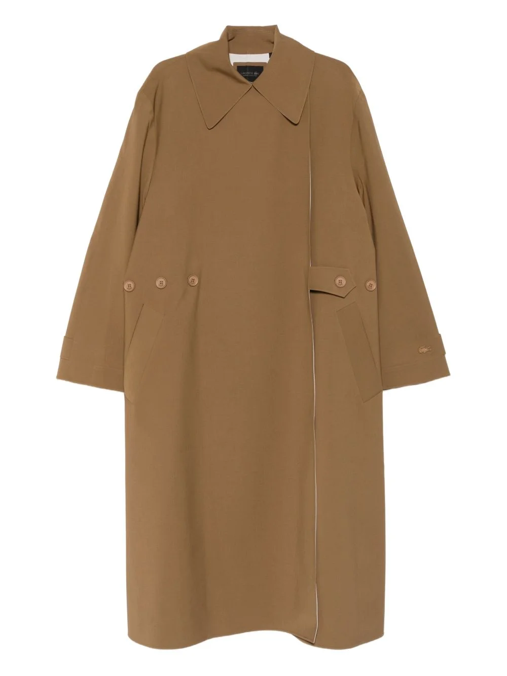 point-collar coat - 1