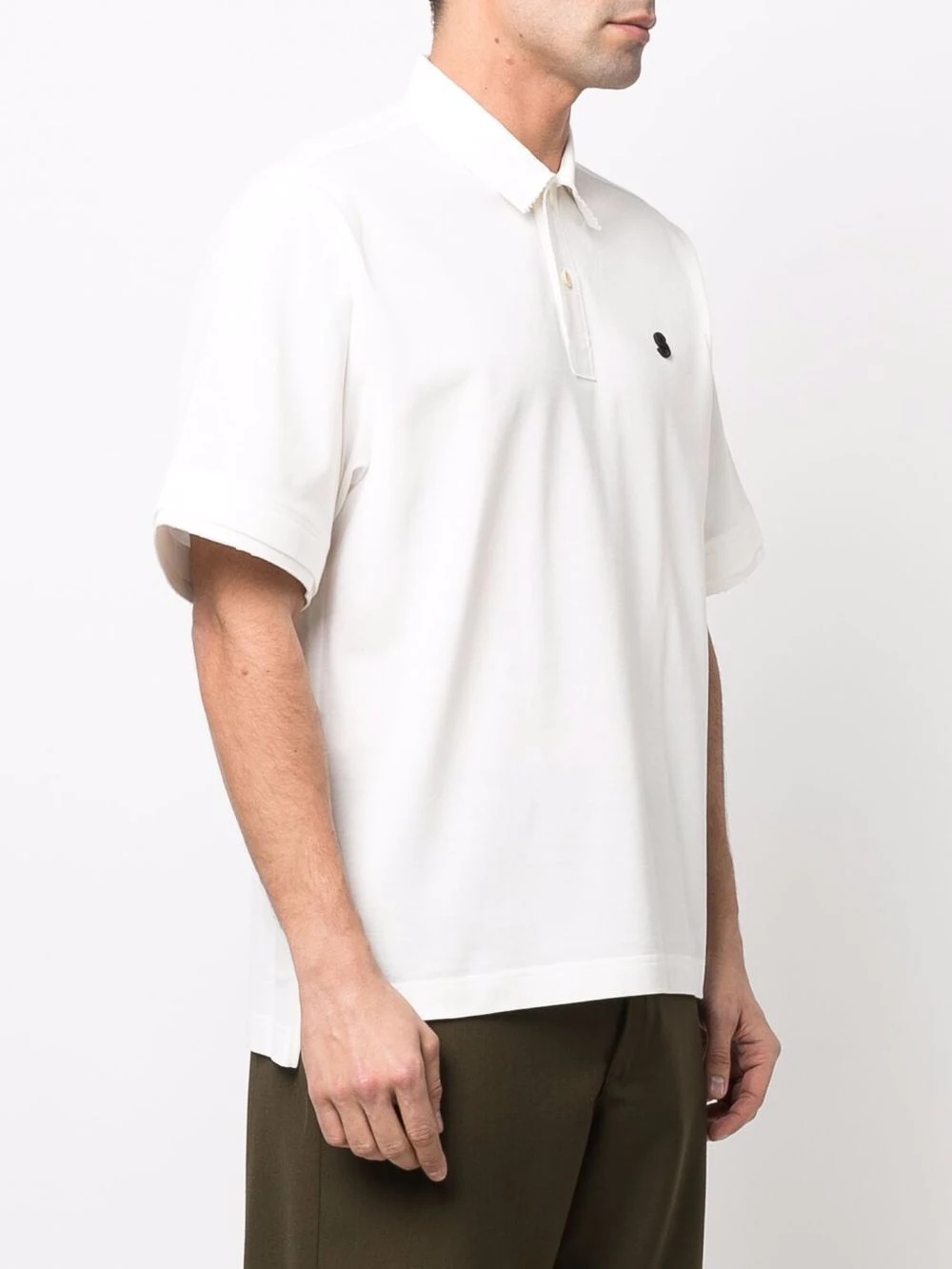 logo-embroidered polo shirt - 3