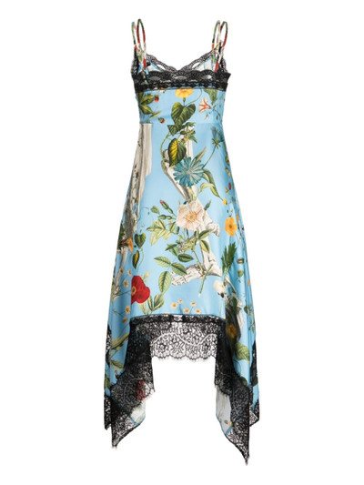 Monse floral-print lace slip dress outlook
