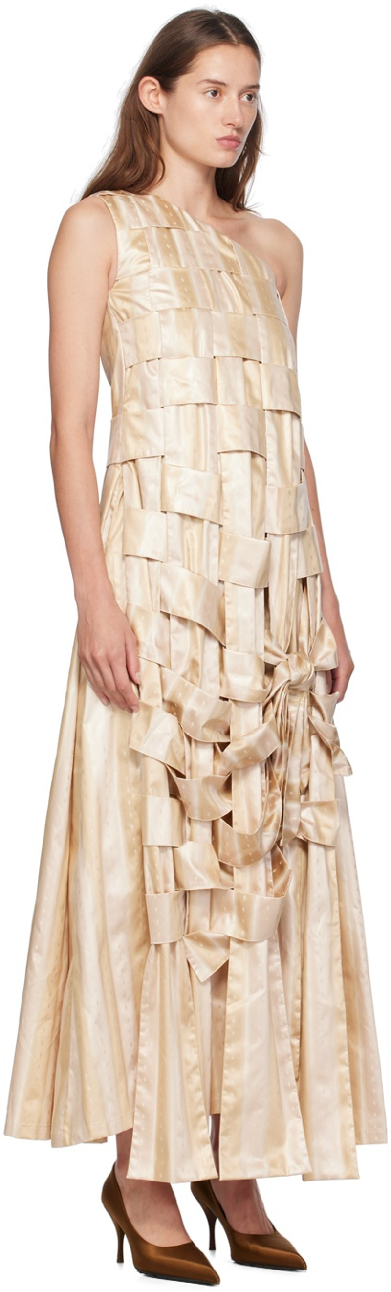 SUPER YAYA Beige Sarjah Beatrice Maxi Dress outlook