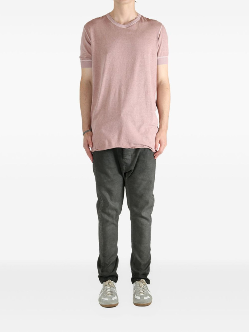 Boris Bidjan Saberi raw-edge T-shirt outlook