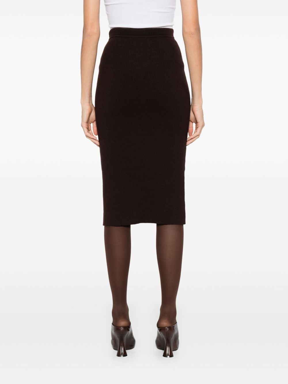 cashmere-blend skirt - 4