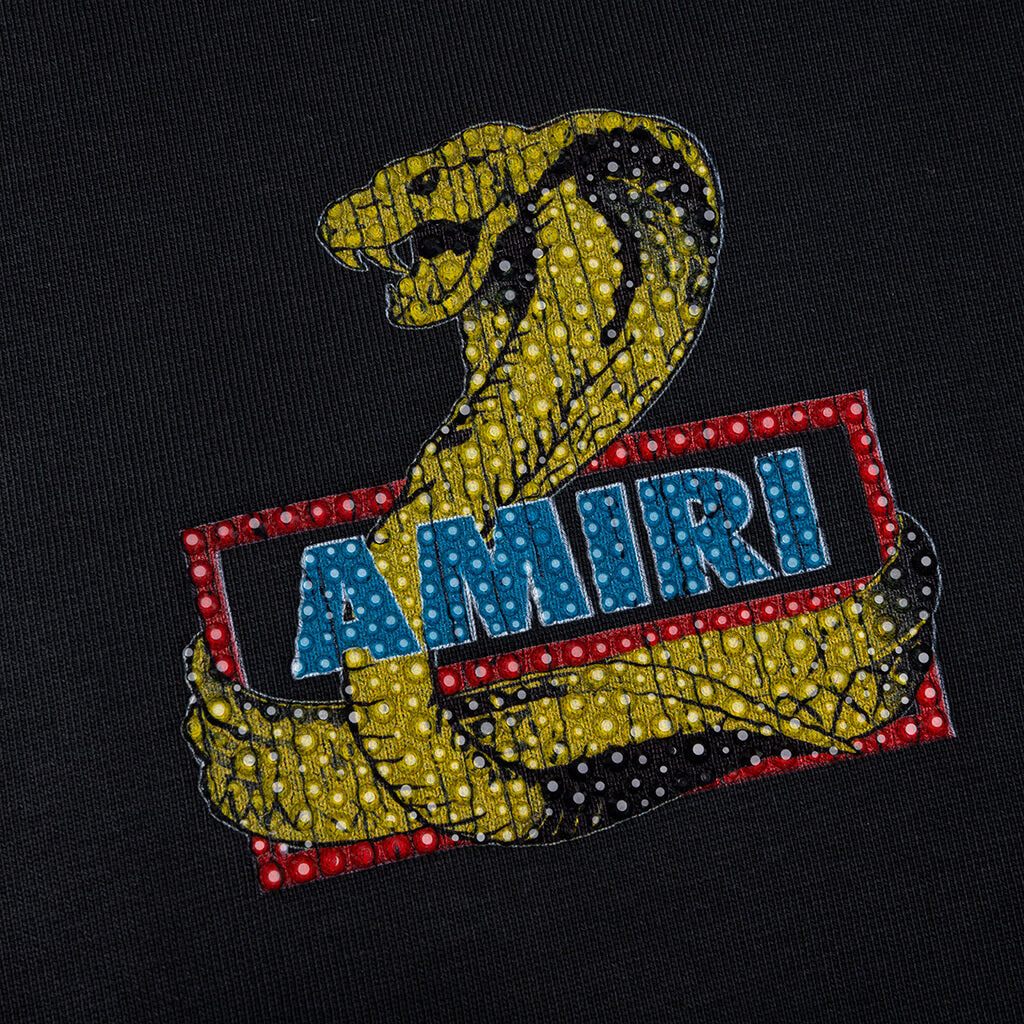 AMIRI CRYSTAL COBRA OVERSIZED TEE - BLACK - 4