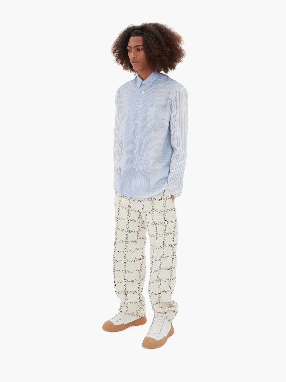 RELAXED STRIPE PATCHWORK SHIRT - 3
