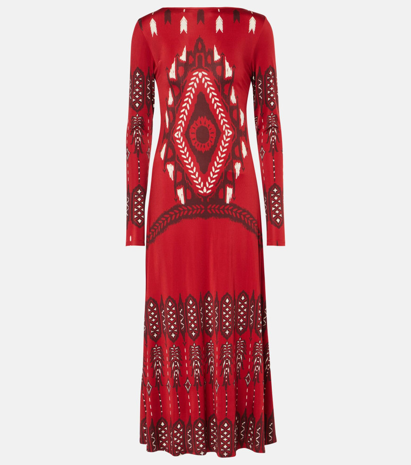 Printed jersey maxi dress - 1