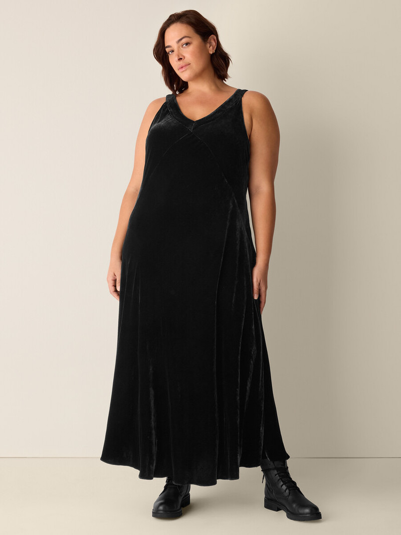 Velvet V-Neck Dress 6