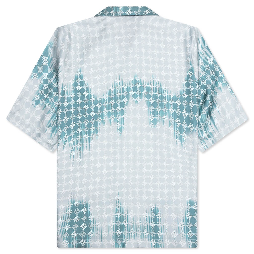 MA QUAD BLEACHED CAMP SHIRT - MARINE - 2
