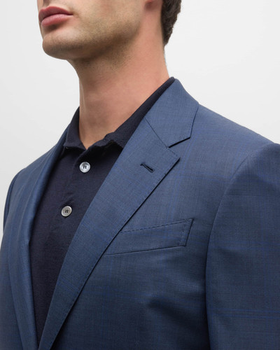 ZEGNA Men's Plaid 15milmil15 Wool Suit outlook