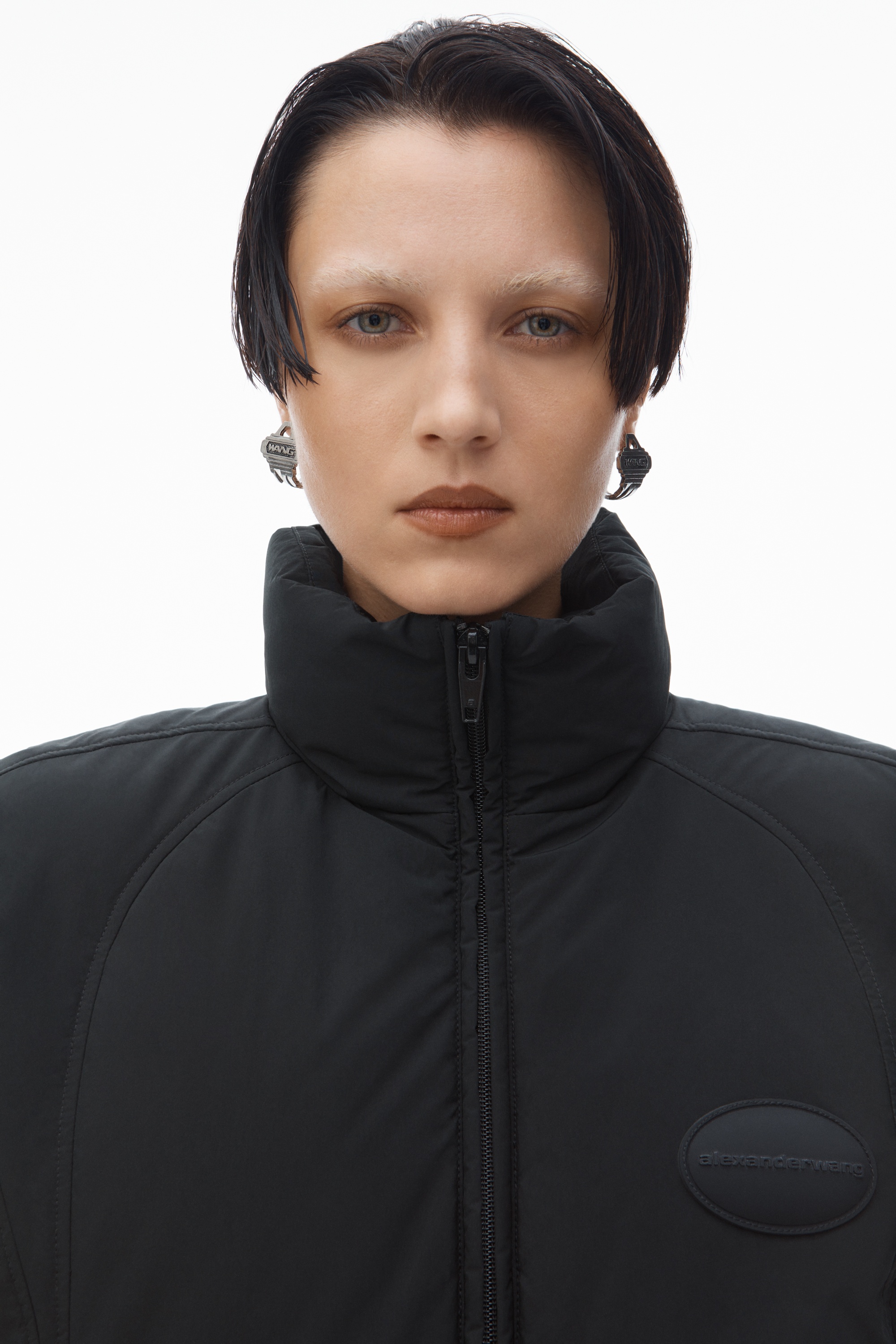 Puffer Vest with Logo Patch - 4