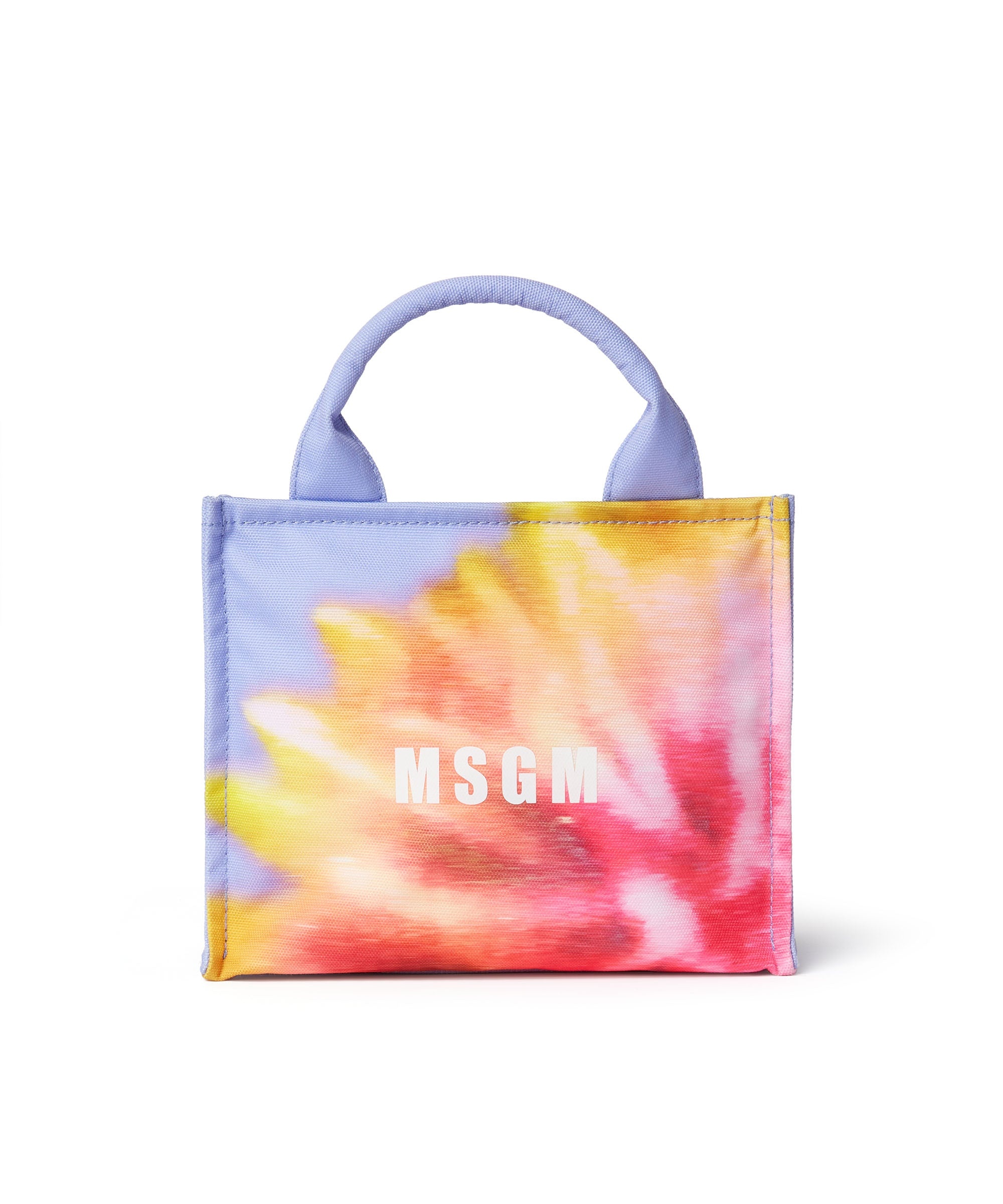 Small canvas tote bag with daisy print - 1