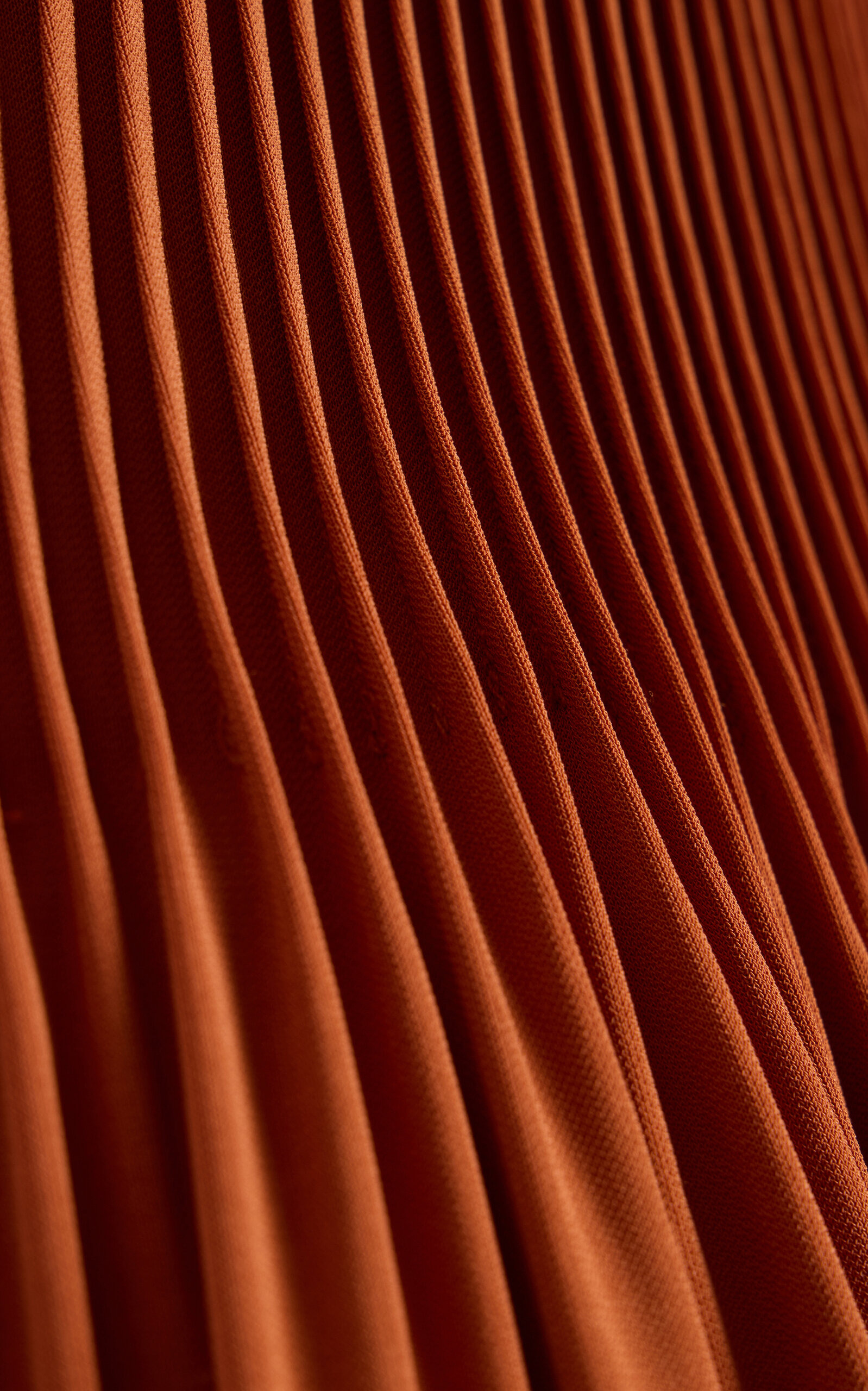 Knife-Pleated Jersey Dress orange - 5