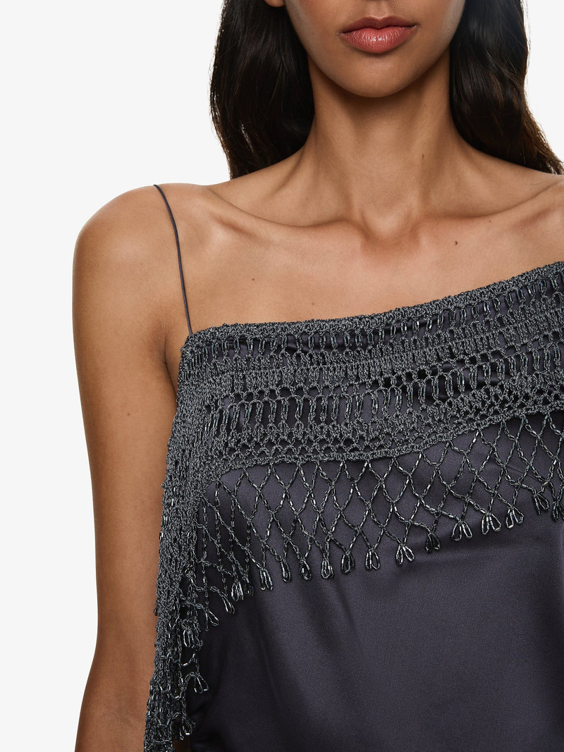 Droplet Bead Crochet Trimmed Cami Dress 5