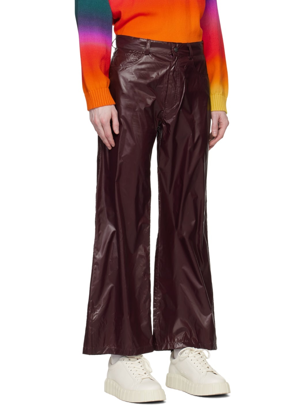 Purple Five-Pocket Trousers - 2