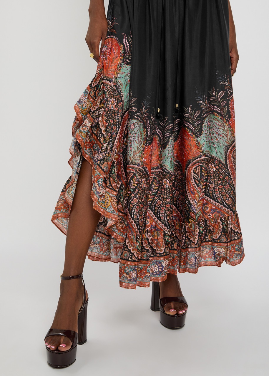 Zimmermann Rhiannon Ruffle Silk Midi Skirt - 5