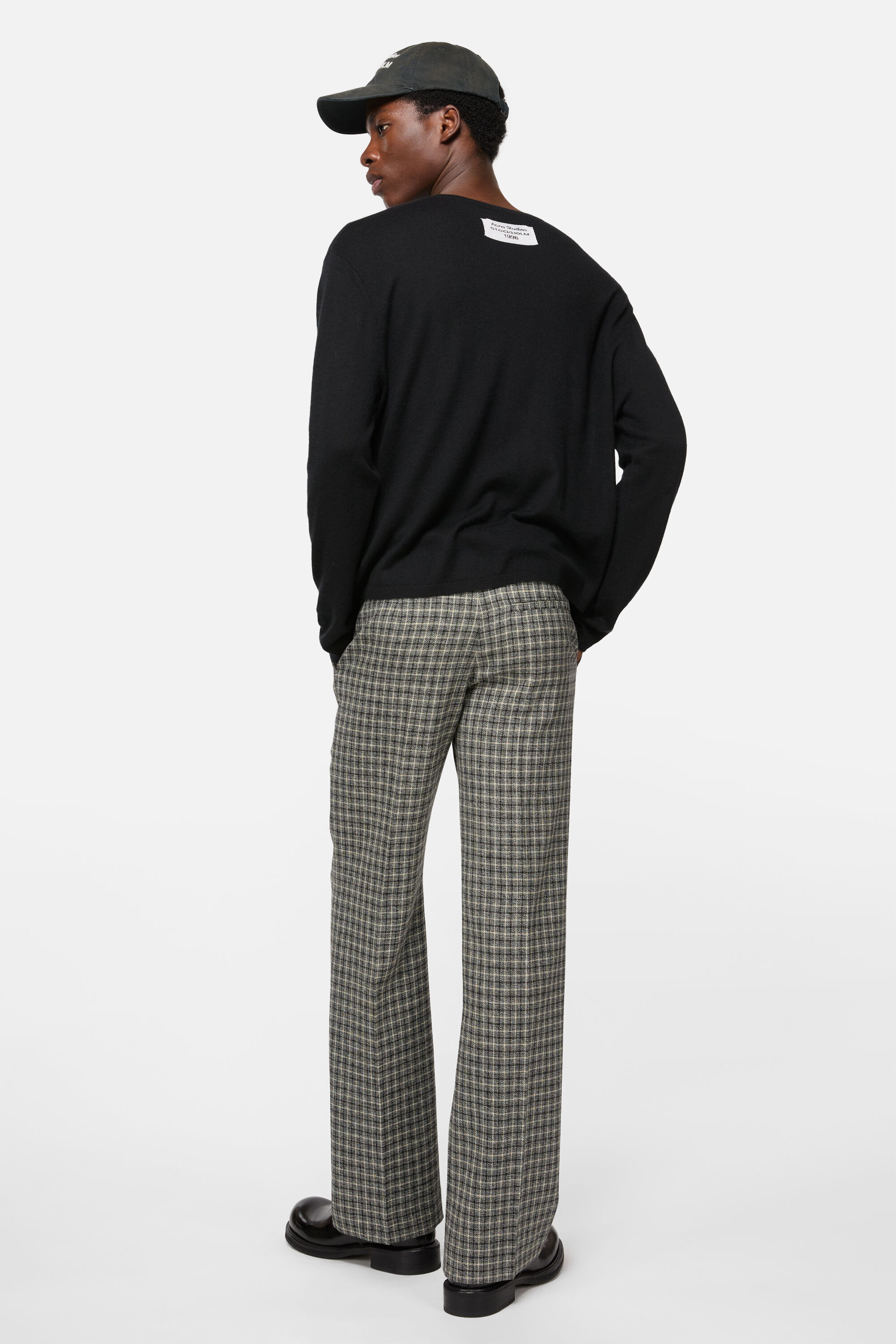 Crew neck jumper cashmere - Black - 3