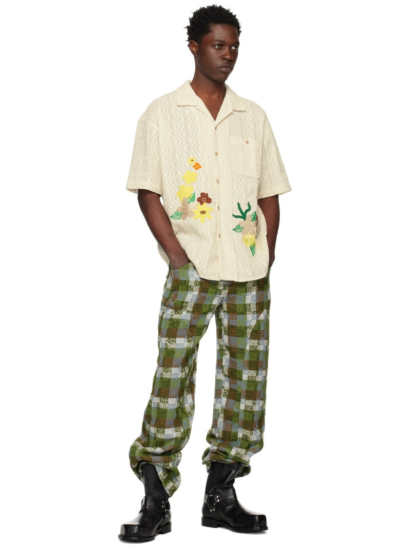 Andersson Bell White Floral Shirt outlook