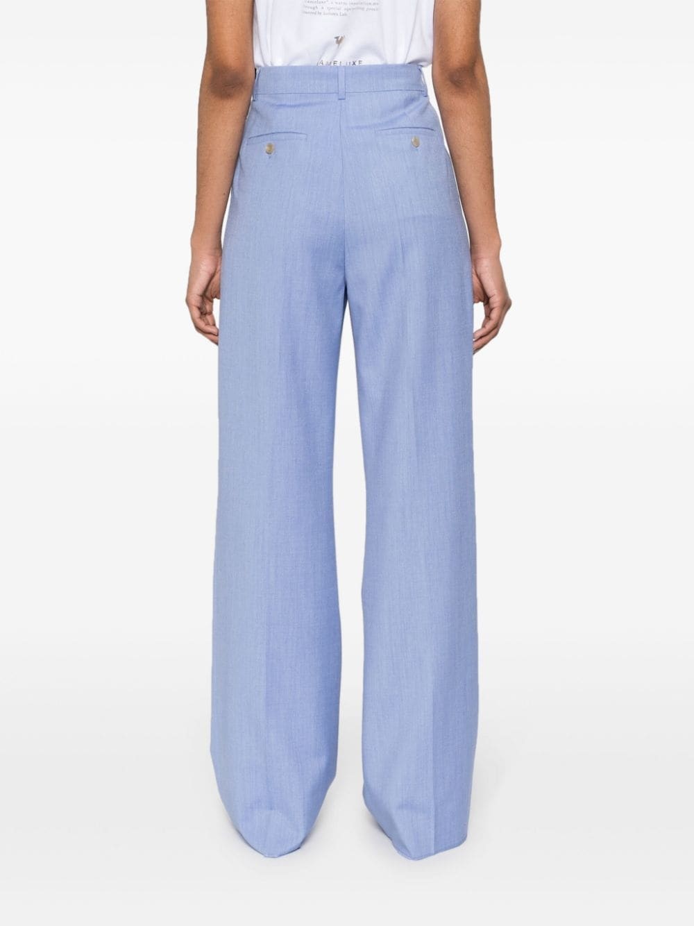 mÃ©lange virgin-wool-blend trousers - 4
