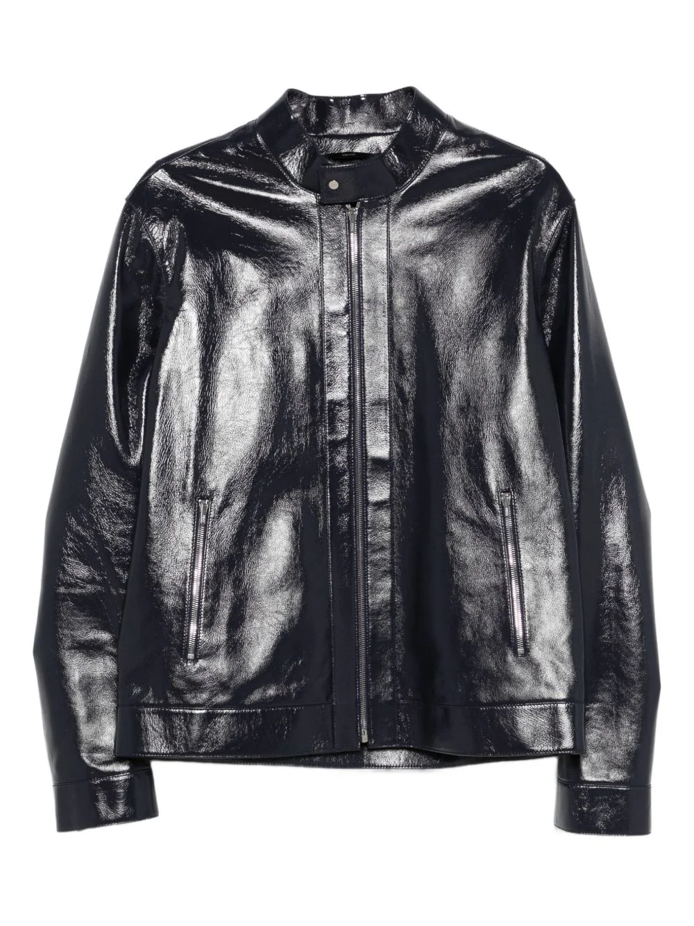 leather biker jacket - 1