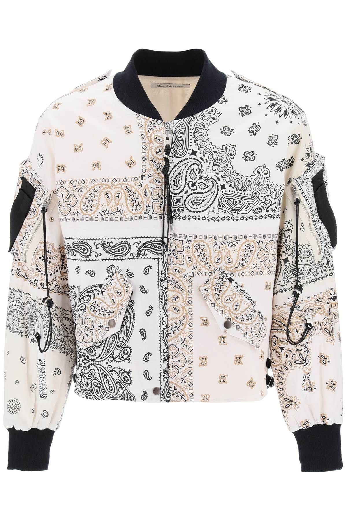 Children of the Discordance Bomber jacket with bandana motif