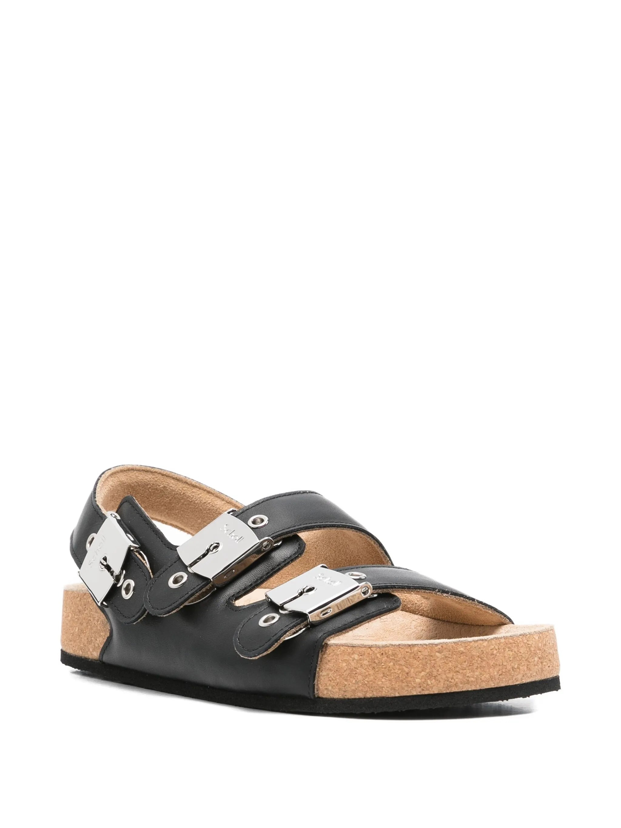 Balenciaga Buckle-strap Leather Sandals - 2