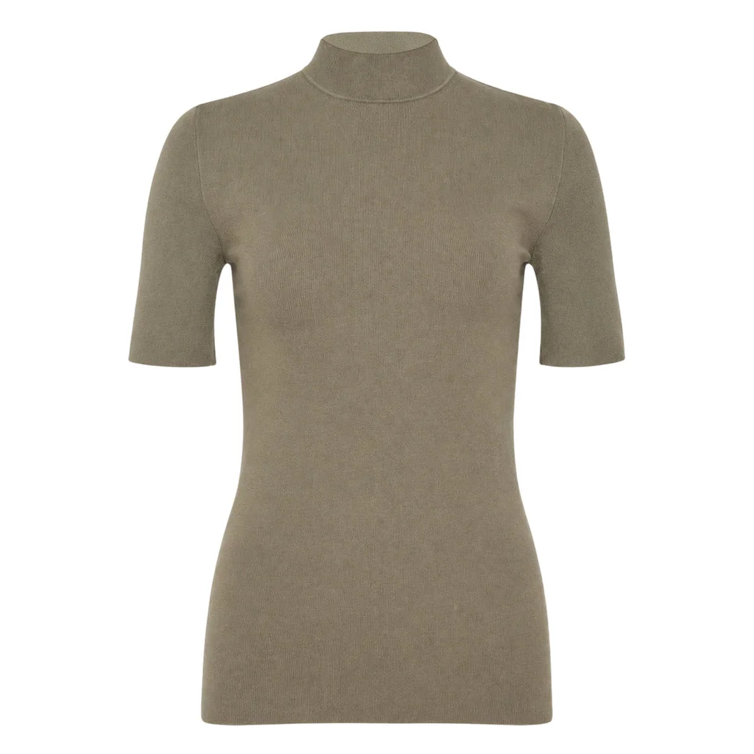 Fine Technical Short Sleeve Turtleneck - 1