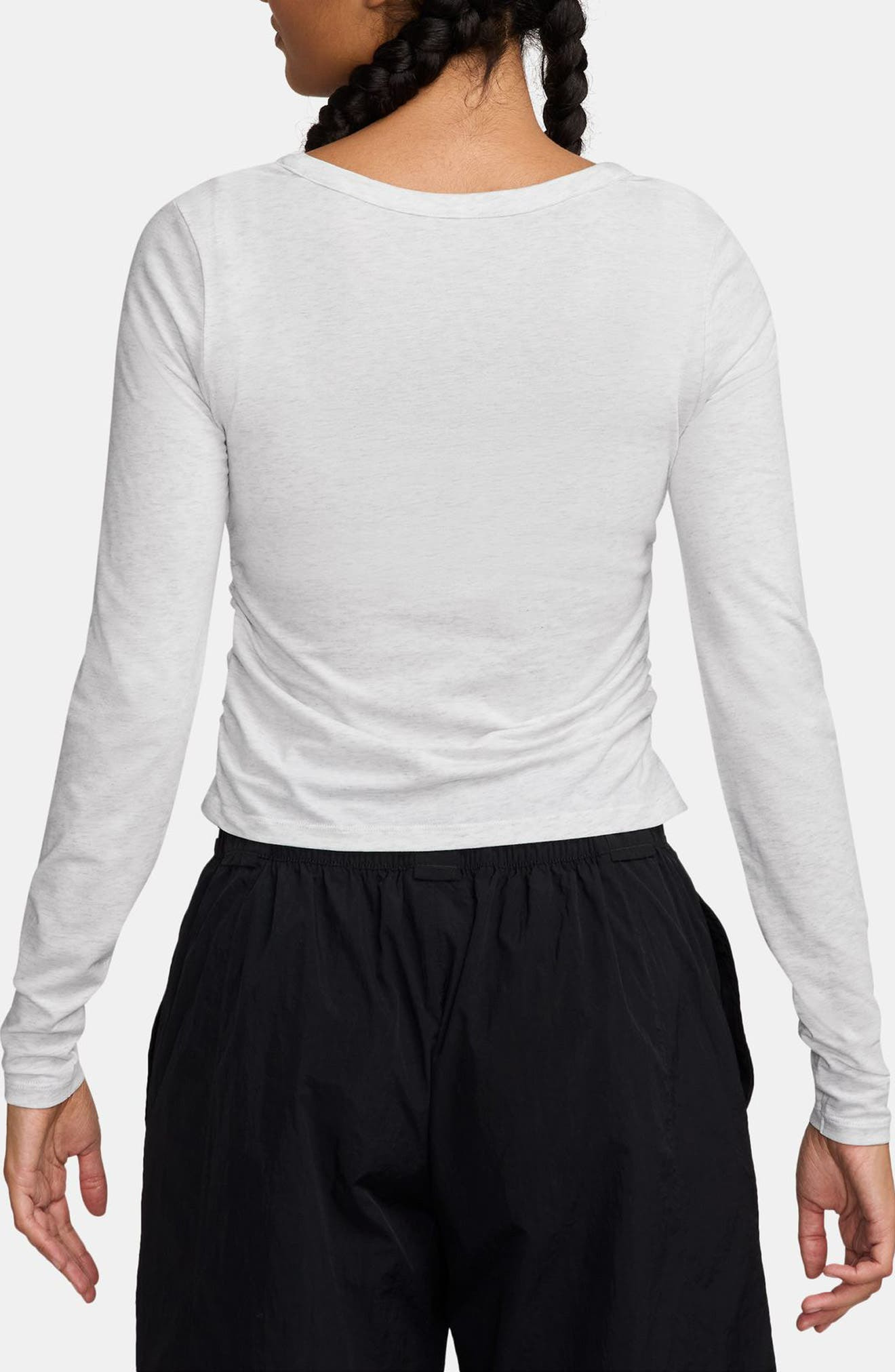 Nike Chill Stretch Cotton Blend T-Shirt in Birch Heather/Lt Orewood Brn at Nordstrom - 2