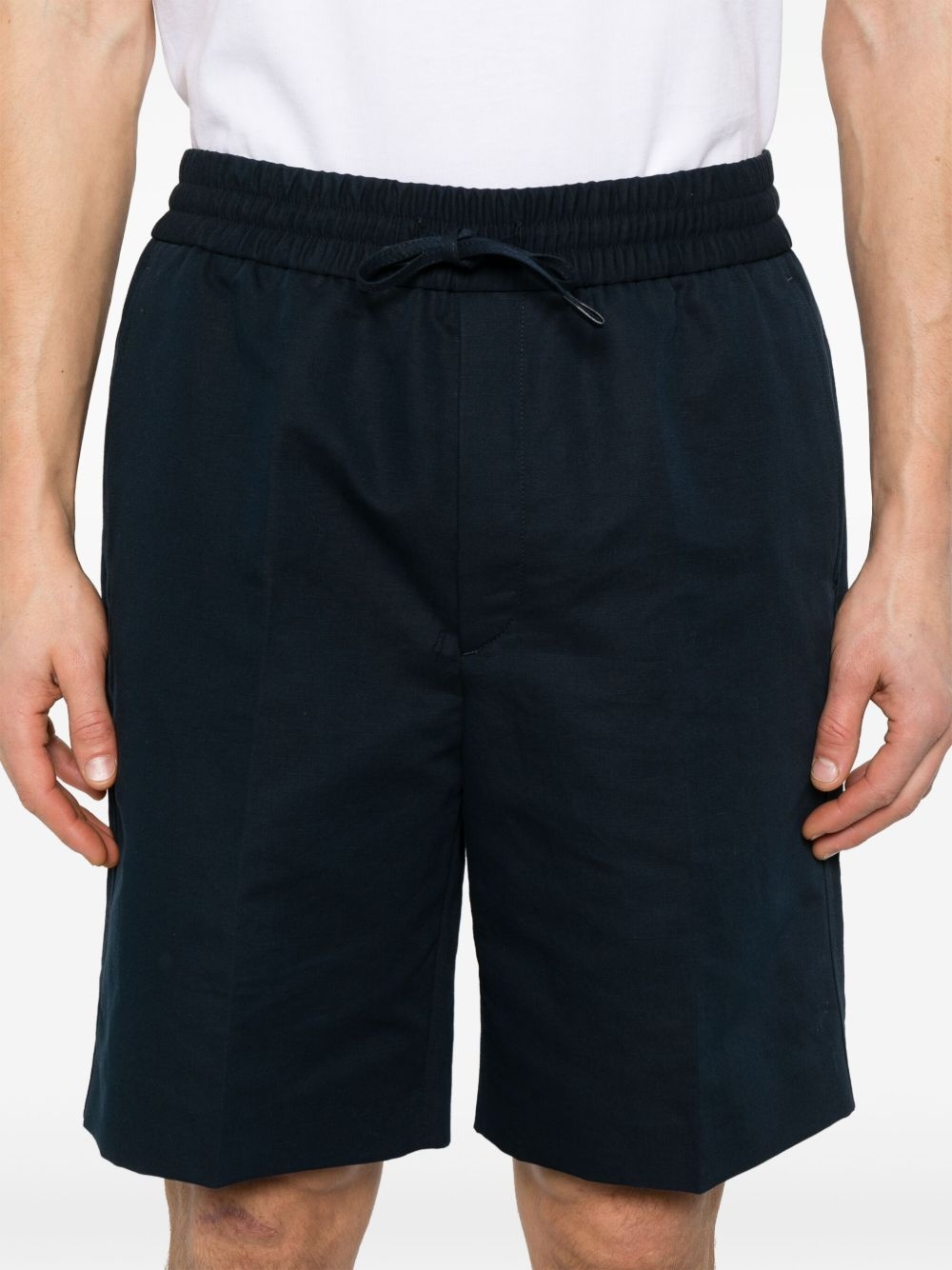 slub-texture shorts - 5
