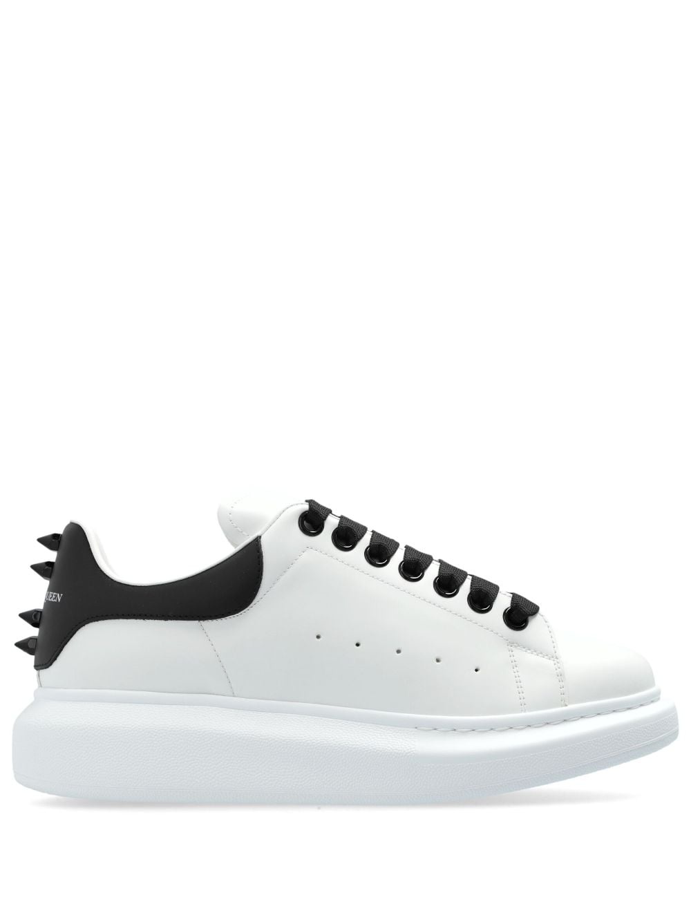 spike stud leather sneakers - 1