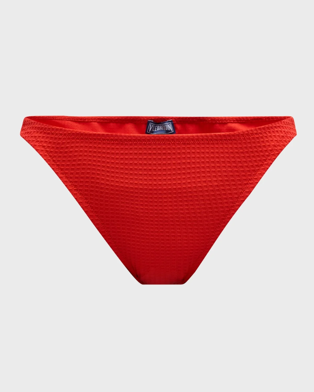 Jacquard Vichy Bikini Bottoms - 1