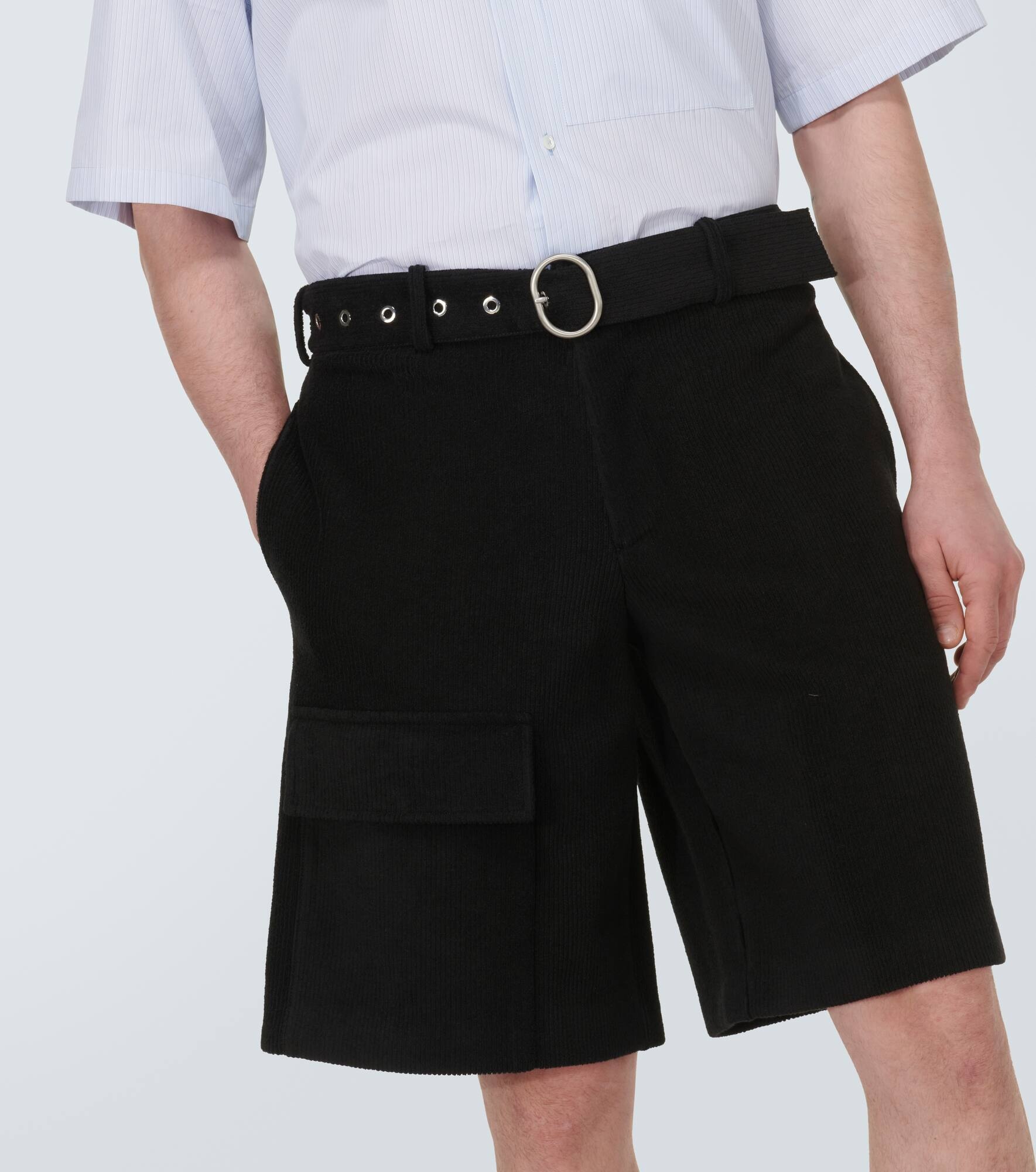Crochet low-rise cotton-blend shorts - 5