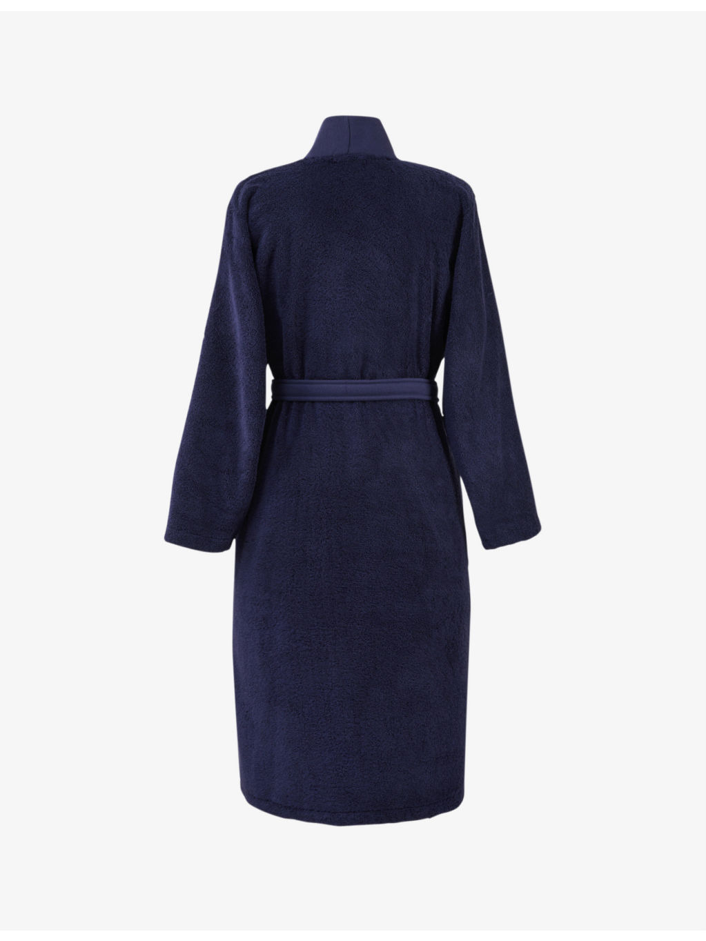 Logo-embroidered kimono terry cotton dressing gown - 4
