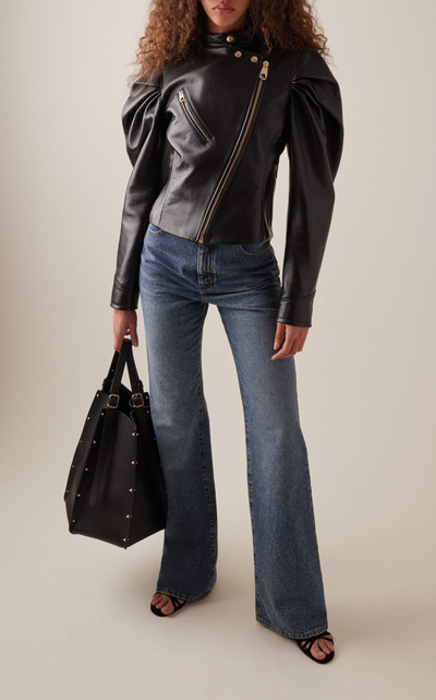 Chloé Mid-Rise Cotton-Hemp Denim Jeans medium wash outlook