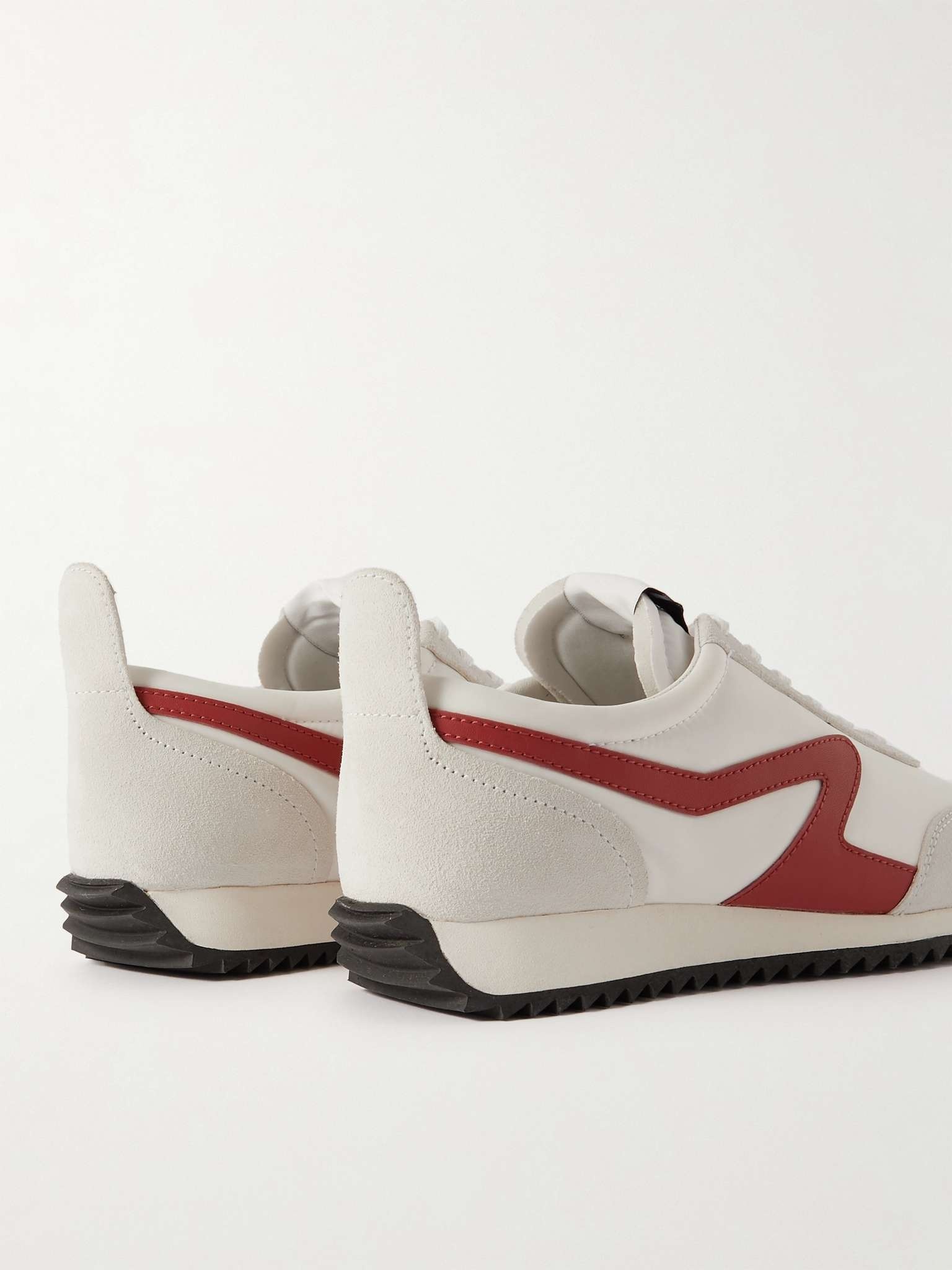 Suede and Leather-Trimmed Tech-Shell Sneakers - 5