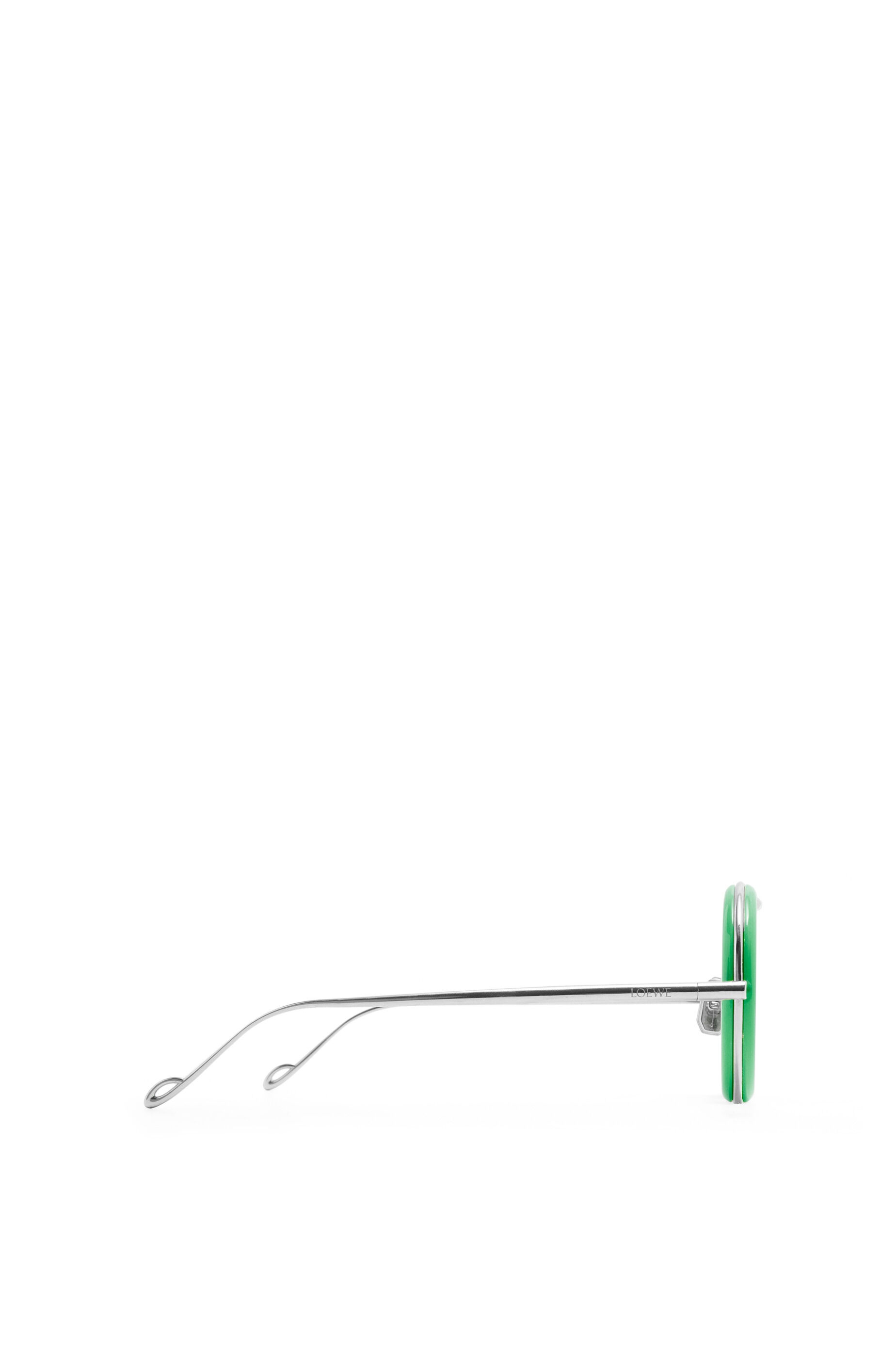 Round sunglasses in acetate and metal - 4