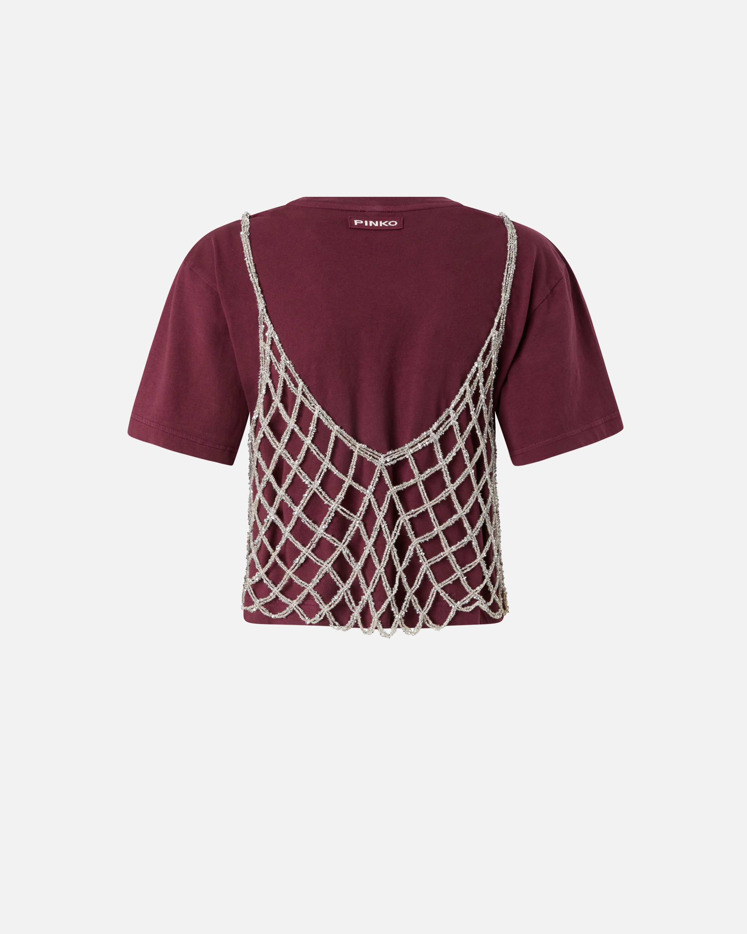 T-SHIRT WITH MATCHING MINI-SEQUIN TOP - 2