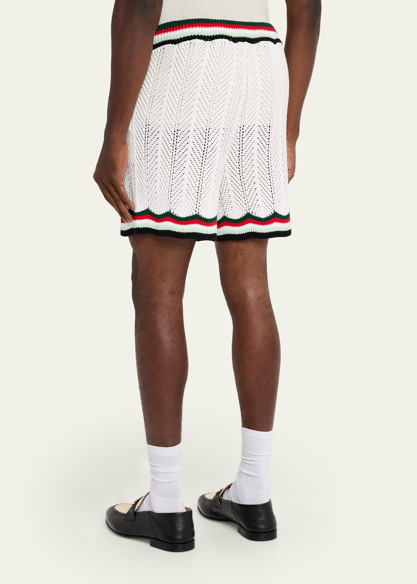 Men's Chevron Crochet Pull-On Shorts - 3