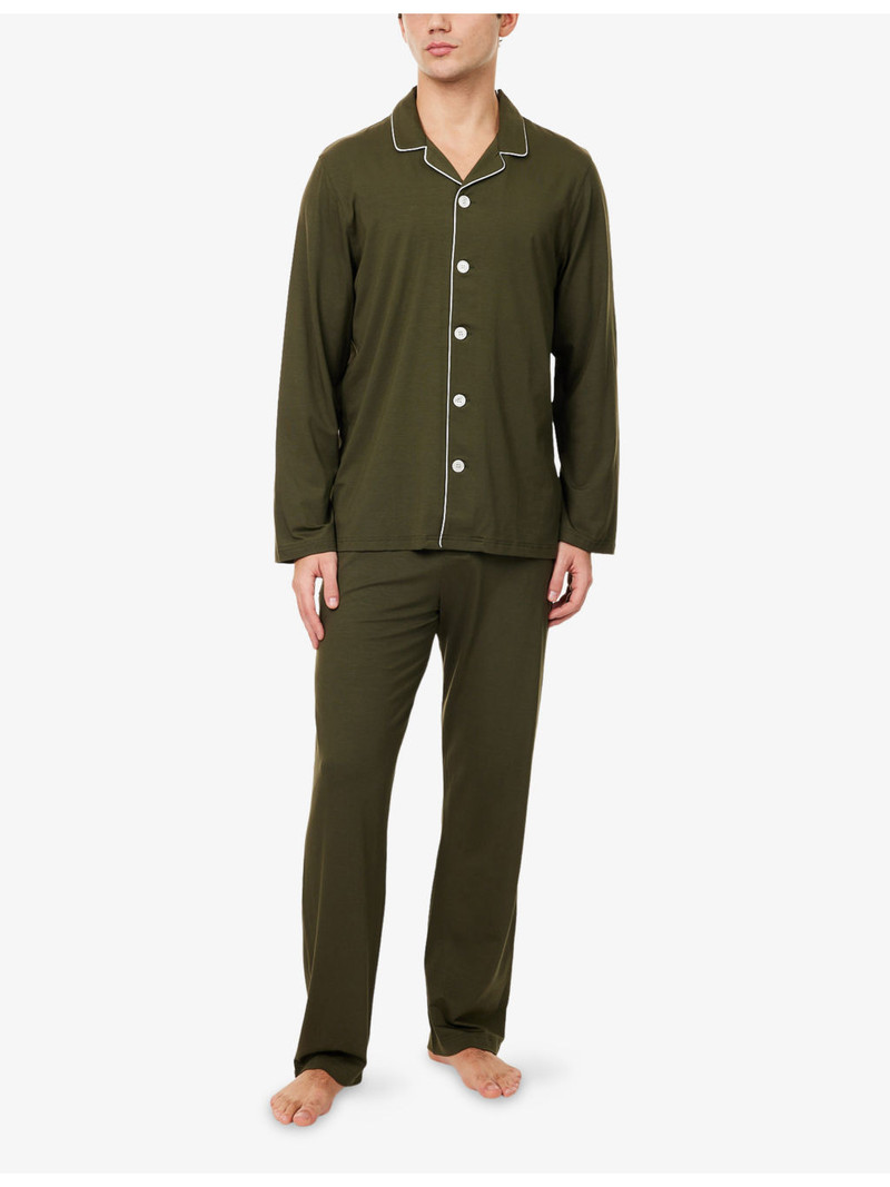 Derek Rose Basel Relaxed-Fit Jersey Pyjama Set outlook