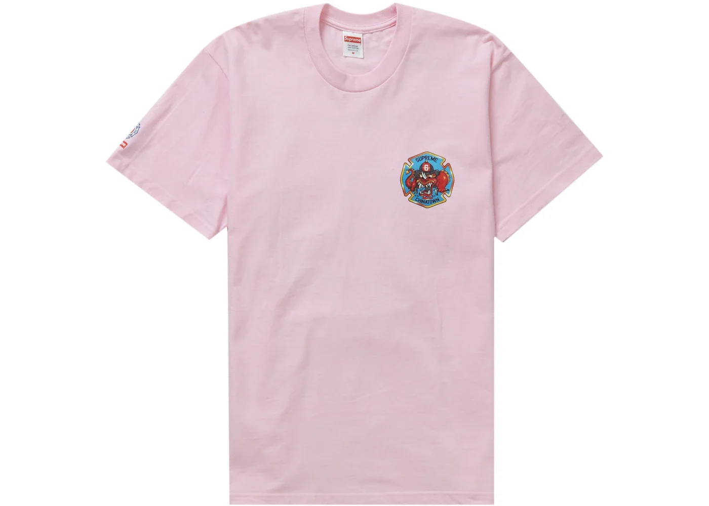 Supreme FDNY Engine 9 Tee Light Pink - 1