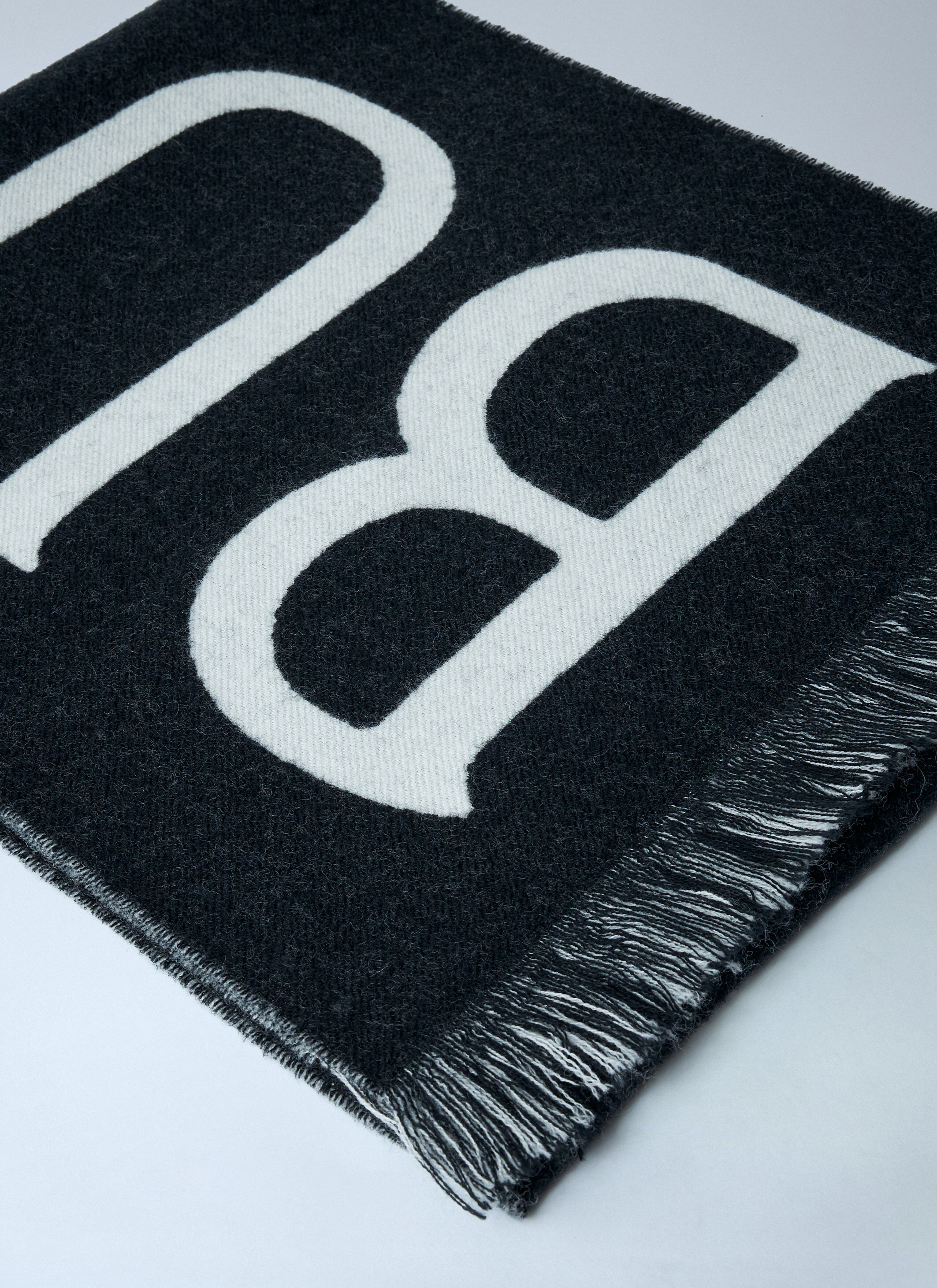 Check Wool Scarf - 3