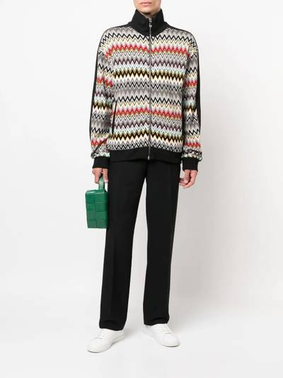 Missoni zigzag zip-up sweatshirt outlook