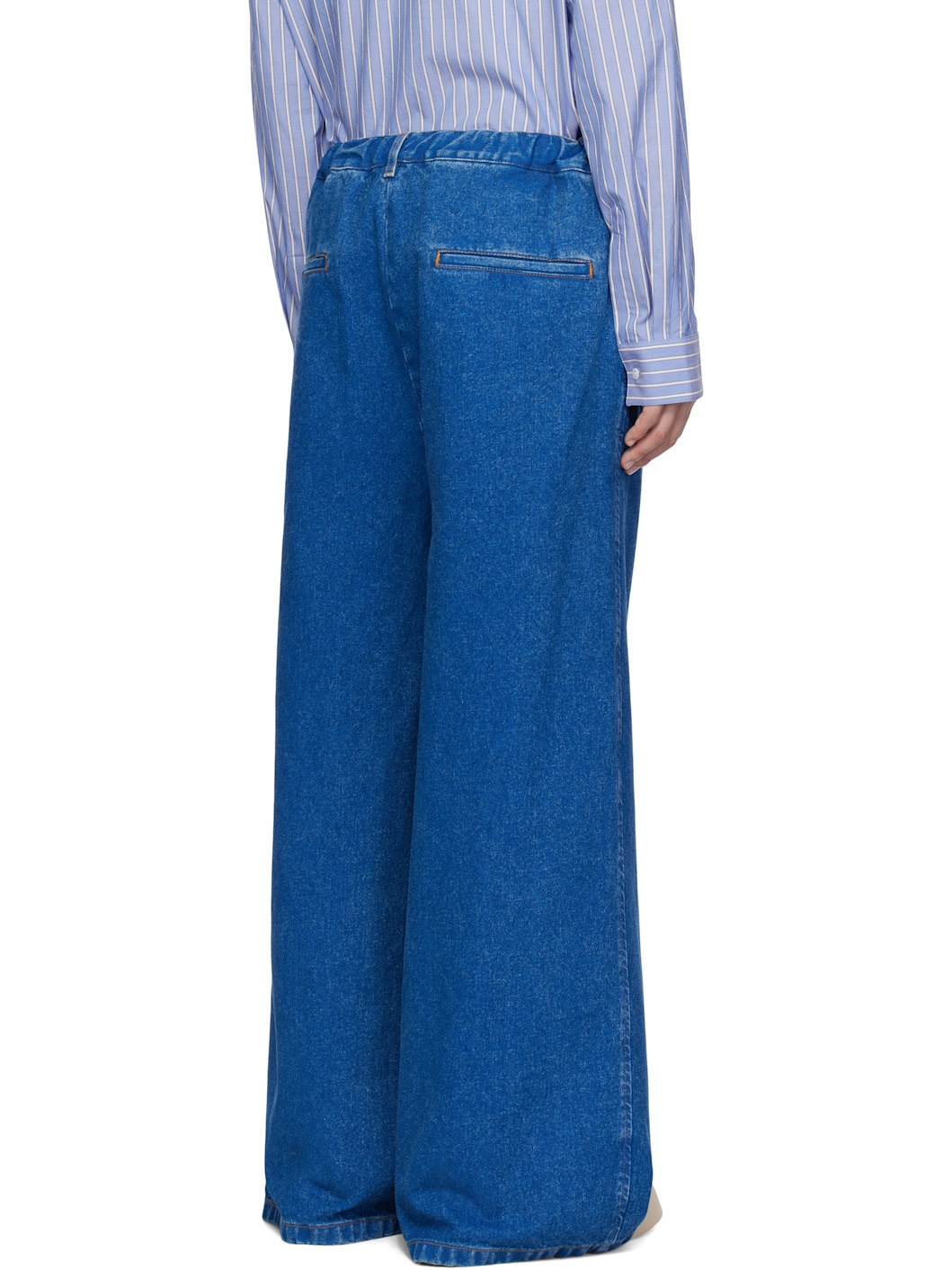 Navy Drawstring Jeans - 3