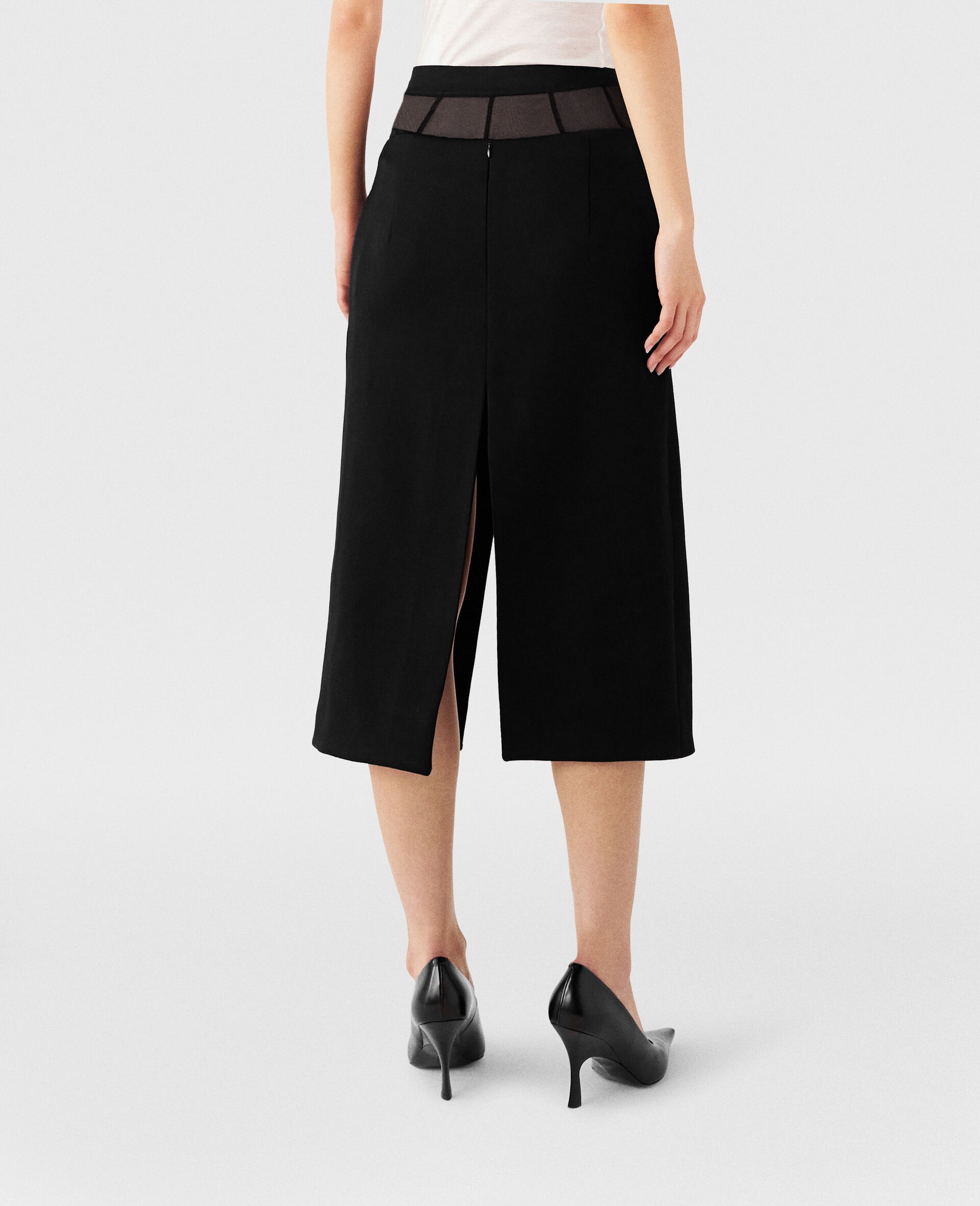 Front Slit Midi Skirt - 5