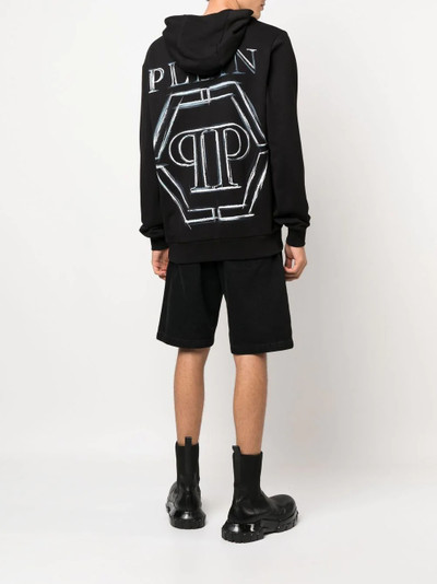 PHILIPP PLEIN cotton logo-print hoodie outlook