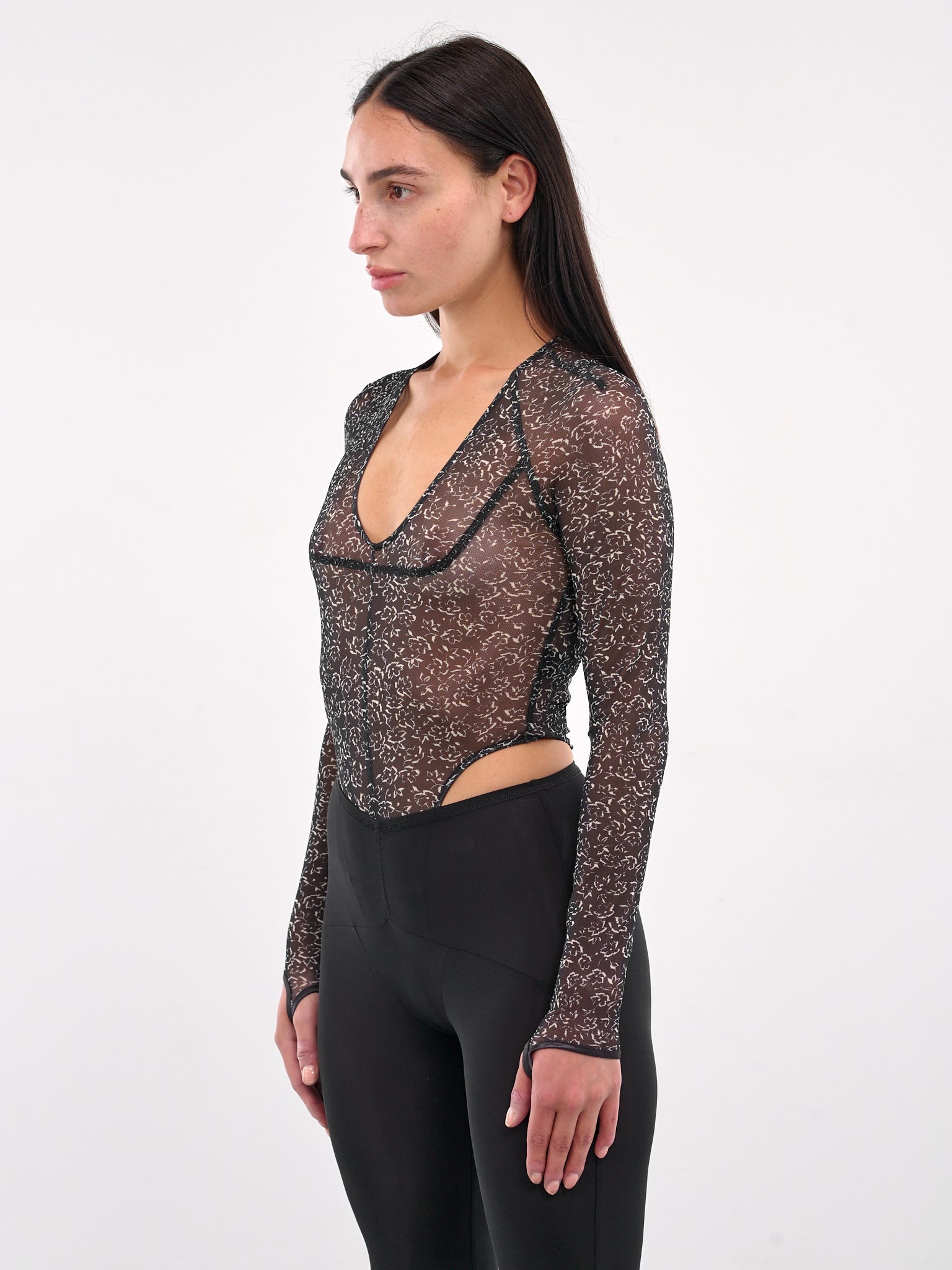 Daisy Sheer Bodysuit - 2