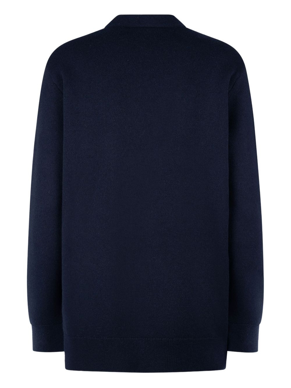 button-fastening asymmetric cardigan - 2