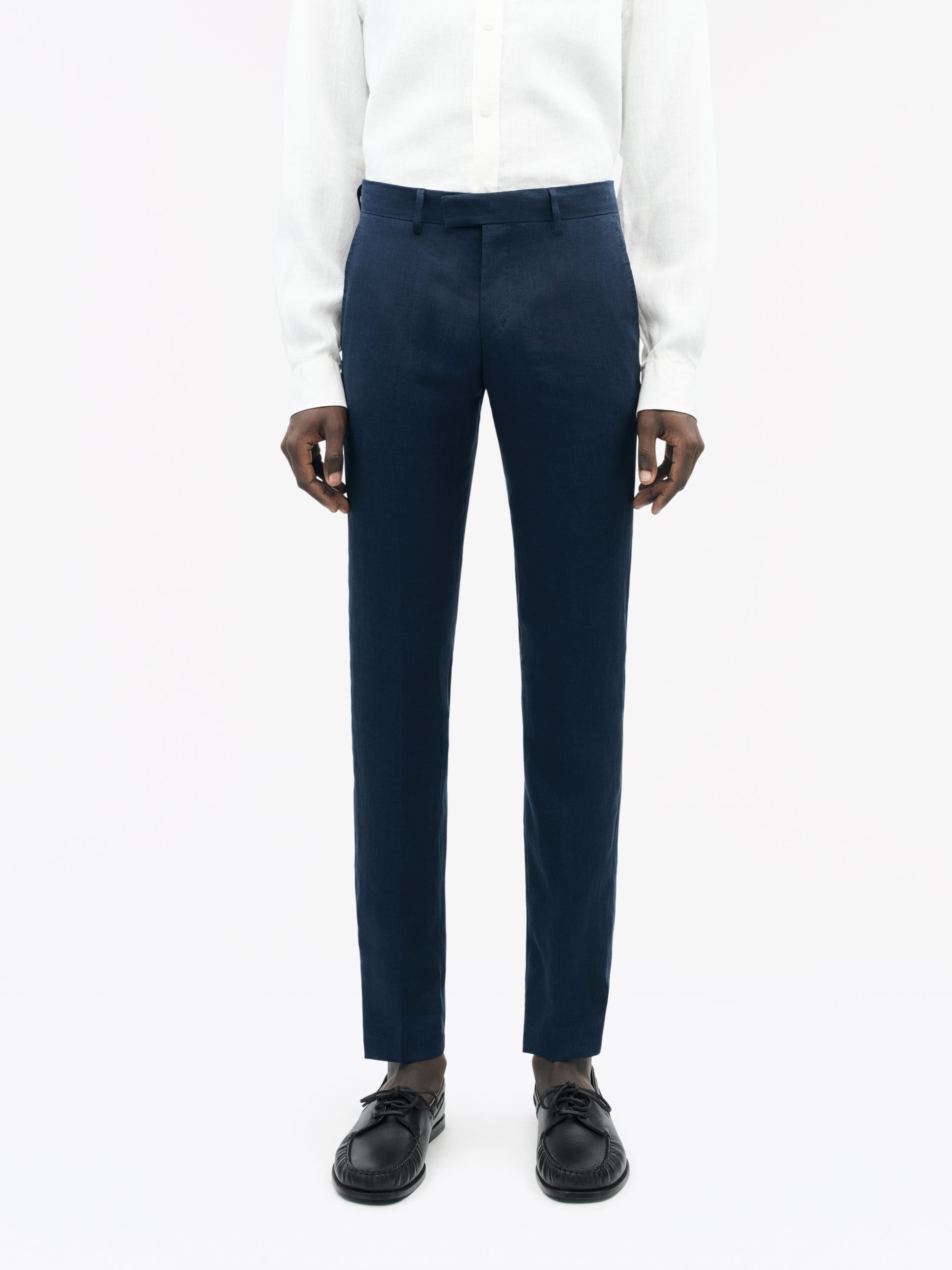 Tenuta Straight Linen Trousers - 3