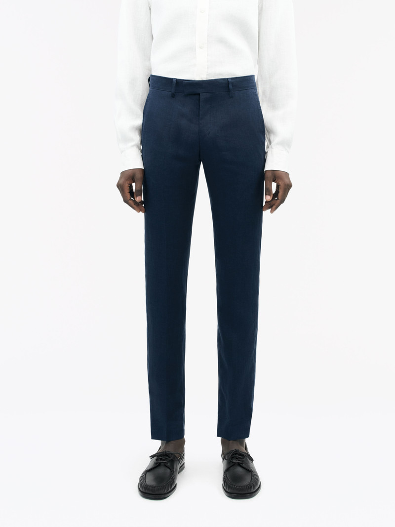 Tenuta Straight Linen Trousers 3